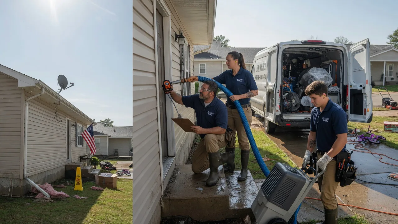 Ceiling Water Damage Restoration in New Ulm, TX near me